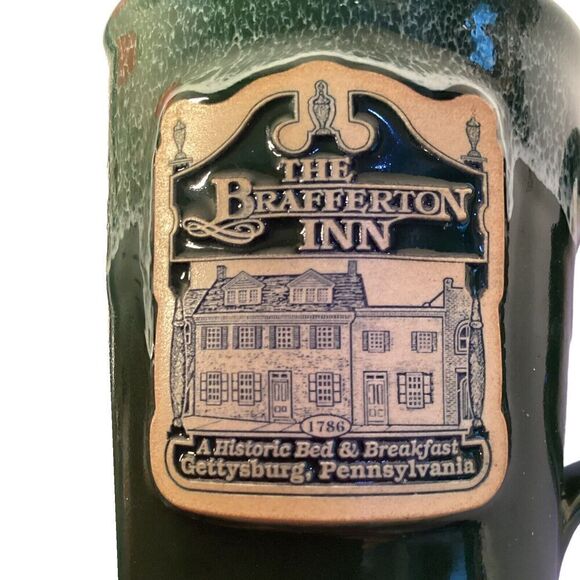 Deneen Pottery 2018 USA The Brafferton Inn Cup Gettysburg Stoneware Mug - Picture 2 of 6